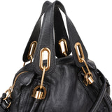 Chloé Grained Leather Paraty Shoulder Handbag