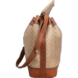 Celine Monogram Macadam Canvas Drawstring Bucket Shoulder Bag