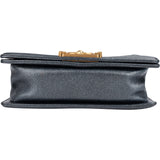 Chanel Metallic Quilted Leather Boy Single Flap Crossbody Bag - vintageandkickz