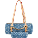 Louis Vuitton Monogram Denim Papillon Set Handbag