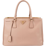Prada Pink Saffiano Leather Galleria Handbag