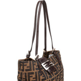 Fendi Monogram FF Zucca Canvas Tote Shoulder Bag