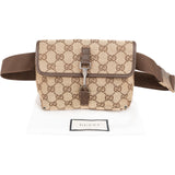 Gucci Monogram GG Canvas Jackie Belt Crossbody Bag