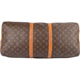 Louis Vuitton Monogram Canvas Keepall 55 Bandoulière Travel Bag