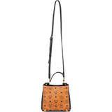 MCM Monogram Visetos Aren Top Handle Mini Handbag