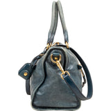 Miu Miu Vitello Shine Bowler Satchel Handbag
