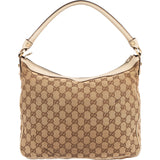 Gucci Monogram GG Abbey Double Pocket Hobo Shoulder Bag
