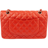 Chanel Quilted Lambskin Medium Double Flap Shoulder Bag