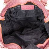 Balenciaga Pink Leather Giant City Handbag
