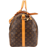 Louis Vuitton Monogram Canvas Keepall 55 Bandoulière Travel Bag
