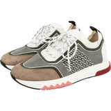 Hermès Multicolor Cotton Suede Addict Bouncing Sneakers (36)
