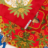Hermès Joies d'Hiver Silk Carre 90 Scarf Tuch