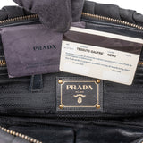 Prada Black Tessuto Gauffre Satchel Handbag