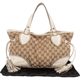 Gucci GG Monogram Twin Heart Tribecca Tassel Handbag