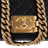 [🔄️B11 / F30] Chanel Quilted Lambskin Medium Boy Crossbody Bag - vintageandkickz