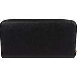 Prada Saffiano Leather Zip Around Wallet