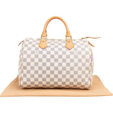 Louis Vuitton Monogram Damier Azur Speedy 30 Handbag