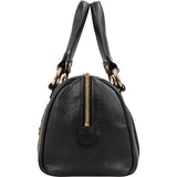 MCM Visetos Grained Leather Studded Boston Handbag