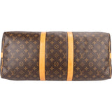 Louis Vuitton Monogram Canvas Keepall 50 Bandoulière Travel Bag