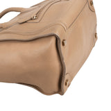 Céline Brown Leather Luggage Tote Handbag