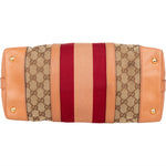 Gucci Monogram GG Sherry Line Web Handbag - vintageandkickz