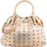 MCM Monogram Visetos Milla Drawstring Tote Handbag