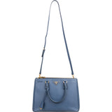 Prada Blue Saffiano Leather Large Galleria Handbag