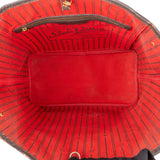 Louis Vuitton Monogram Damier Ebene Neverfull MM Shoulder Bag
