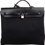 Hermès Classic Canvas Leather Herbag 39 Handbag
