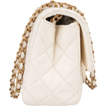 Chanel Quilted Lambskin Mini Rectangular Single Flap Adjustable Crossbody Bag - vintageandkickz