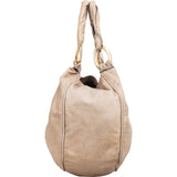 Miu Miu Leather Mombasa Hobo Shoulder Bag