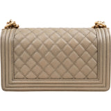 Chanel Caviar Leather Medium Boy Shoulder Bag