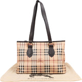 Burberry Haymarket Check Tote Shoulder Bag