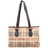 Burberry Haymarket Check Tote Shoulder Bag