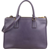 Prada Purple Saffiano Leather Galleria Handbag