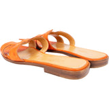 Hermès Orange Exotic Leather Ostrich Oran Sandal Sandals (36)