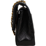 Chanel Quilted Lambskin 24K Gold Medium Double Flap Shoulder Bag