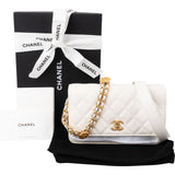 Chanel Quilted Caviar Leather Wallet On Chain Crossbody Bag