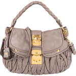 [🔄️B24 / F12] Miu Miu Matelassé Nappa Leather Coffer Crossbody Bag - vintageandkickz