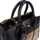 Louis Vuitton Black Studded Leather City Steamer PM Handbag