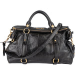 Miu Miu Vitello Lux Leather City Handbag - vintageandkickz