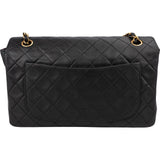 Chanel Quilted Lambskin 24K Gold Single Flap Crossbody Bag