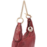 Fendi Red Leather Chef Hobo Shoulder Bag