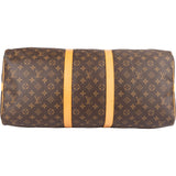 Louis Vuitton Monogram Canvas Keepall 55 Bandoulière Travel Bag