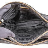 Prada Black Vitello Daino Leather Camera Crossbody Bag 1BH079
