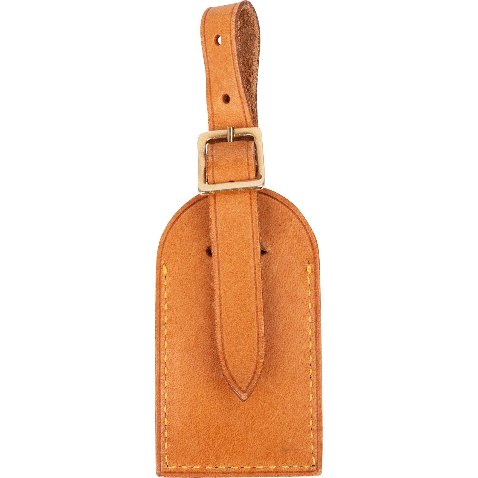 [🔄️B10 / F47] Louis Vuitton Vachetta Leather Luggage Tag - vintageandkickz