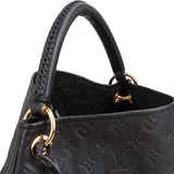 Louis Vuitton Noir Leather Monogram Empreinte Artsy MM Shoulder Bag