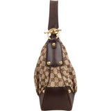 Gucci Monogram GG Canvas Horsebit Hobo Shoulder Bag