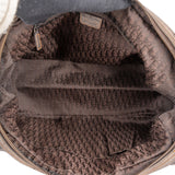 Christian Dior Metallic Leather Gaucho Saddle Handbag