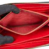 Prada Vitello Grained Leather Large Zip Around Wallet 1ML506